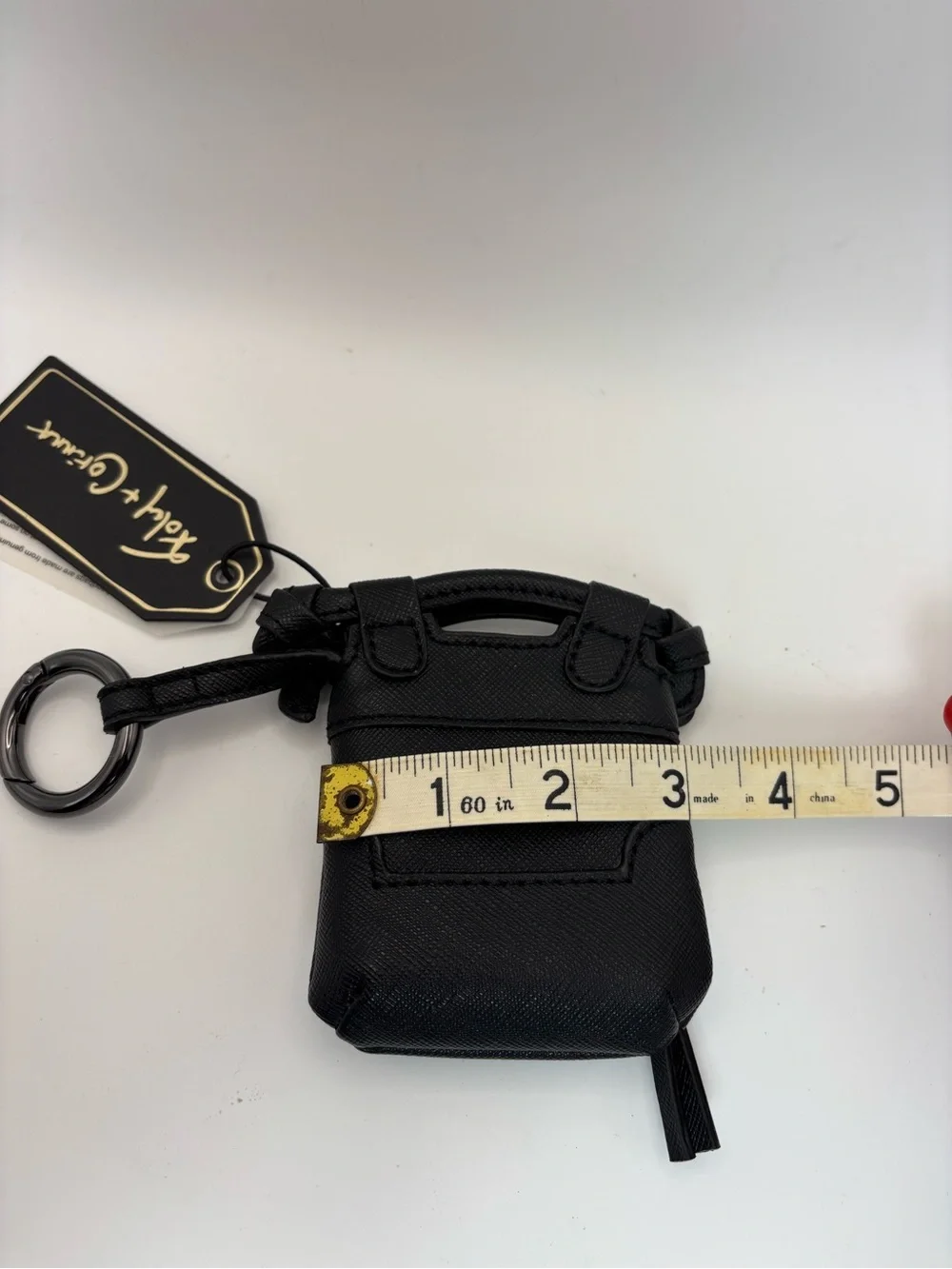 Foley + Corinna NWT Black Leather Mini Keychain Pouch